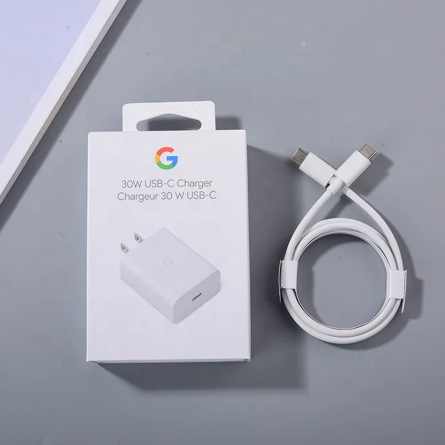 For Google 30W PD Fast Charger 6A Quick Charge USB-C Power Adapter For Pixel 8 Pro 7 Pro 7A 6 5 5A 4A XL XXL USB C to C Cable