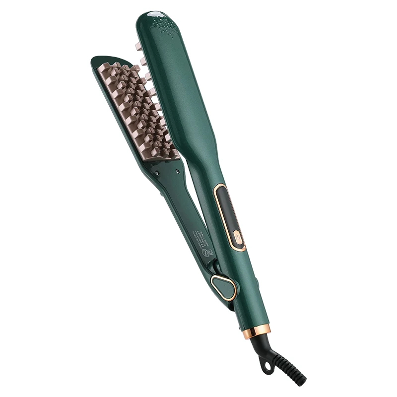 2022 Grid Hair Crimper Volumizer Ceramic Hair Curler Flat Iron Waver Negative Ion Volumizing Curling Styler Corn Perm Splint