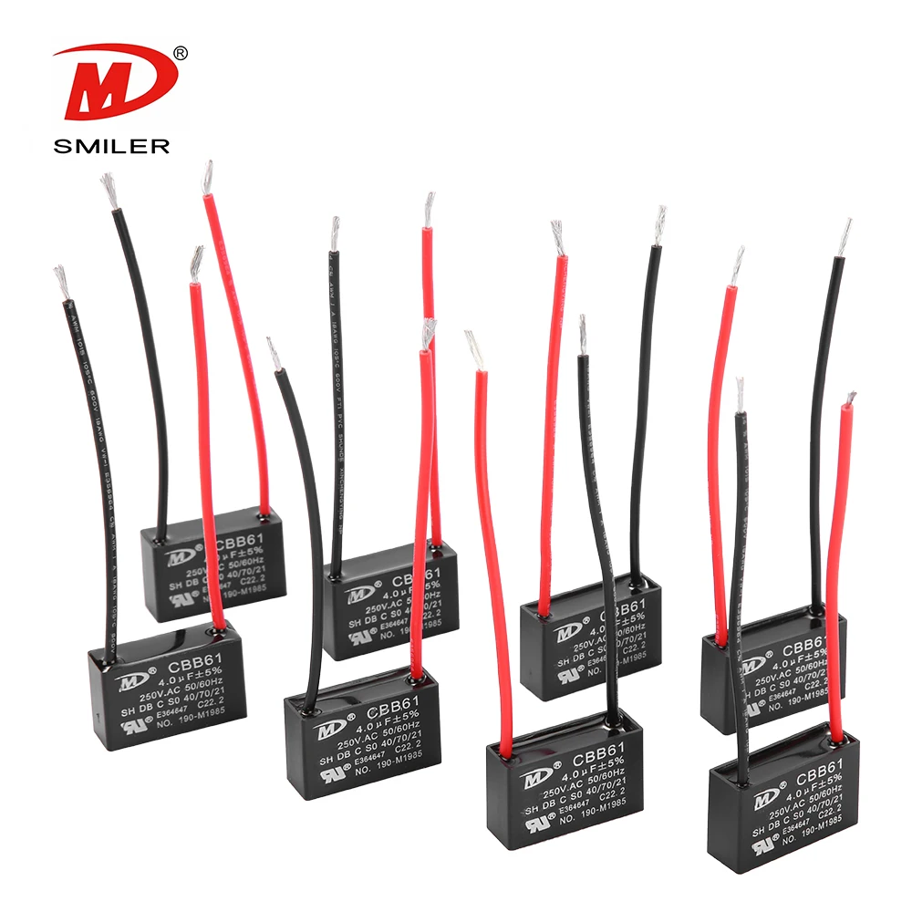Высококачественный Новый Рабочий конденсатор CBB61 металлизированная полипропиленовая пленка 450 В 2 мкФ