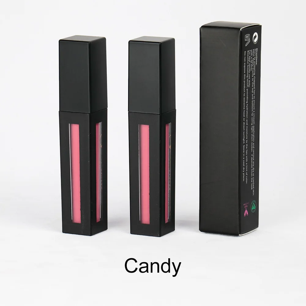 Vegan Cruelty Free Waterproof Kissproof Matte Liquid Lipstick Custom Red Matte Your Logo Lipstick