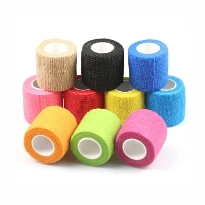 Aranea Custom Printed Colored Non Woven self-adhesive sport tape Veterinary Vet Wrap Cohesive Bandage 5cm*4.5m