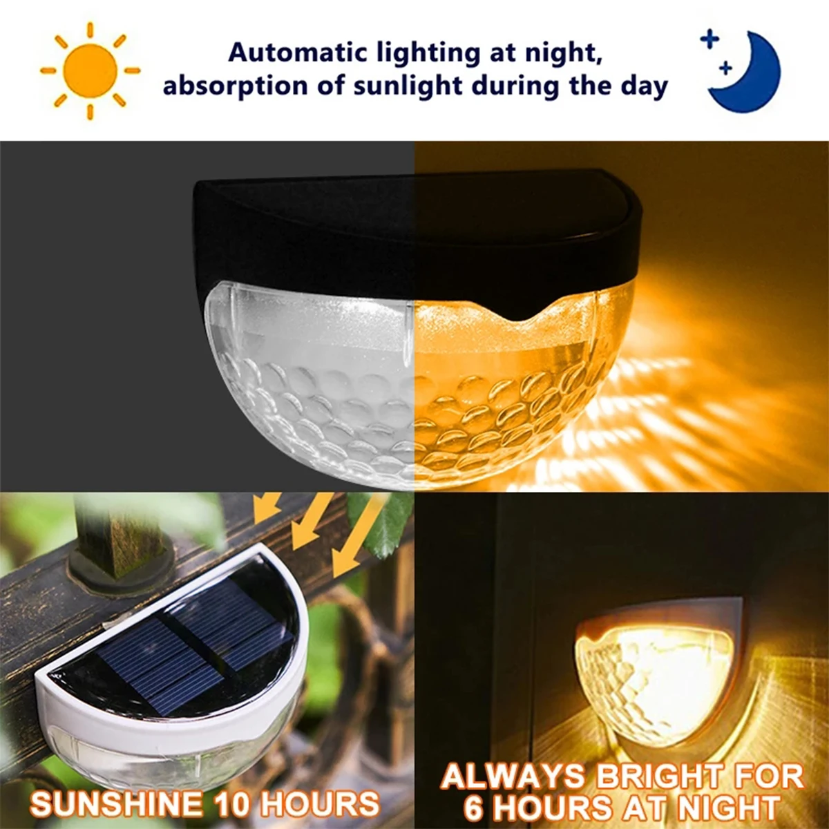 LED Solar Light Outdoor Wall Lamps Energy Garden Lamps Waterproof Solar Lamp Christmas Decoration Festoon Led Light