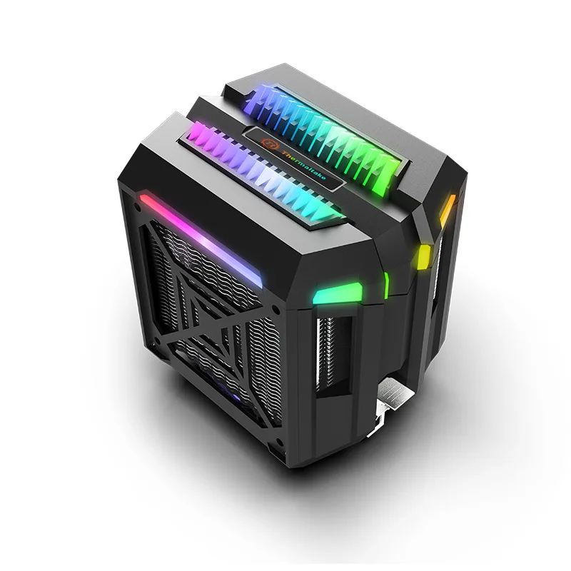 T400 desktop computer tower CPU magic color ARGB four copper tube PWM temperature control silent cooling fan