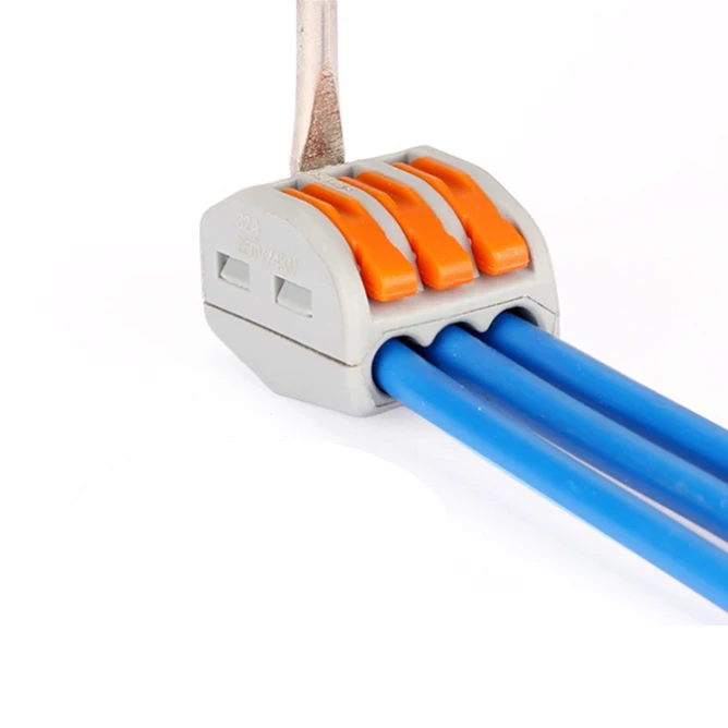 Универсальный клеммный блок Quick-Connect 222-412, универсальный быстрый проводной разъем