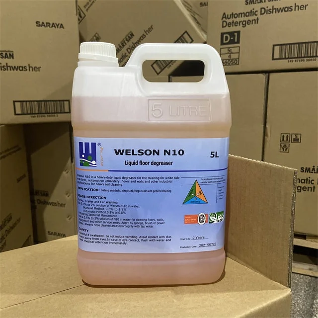 Heavy duty liquid floor cleaner degreaser