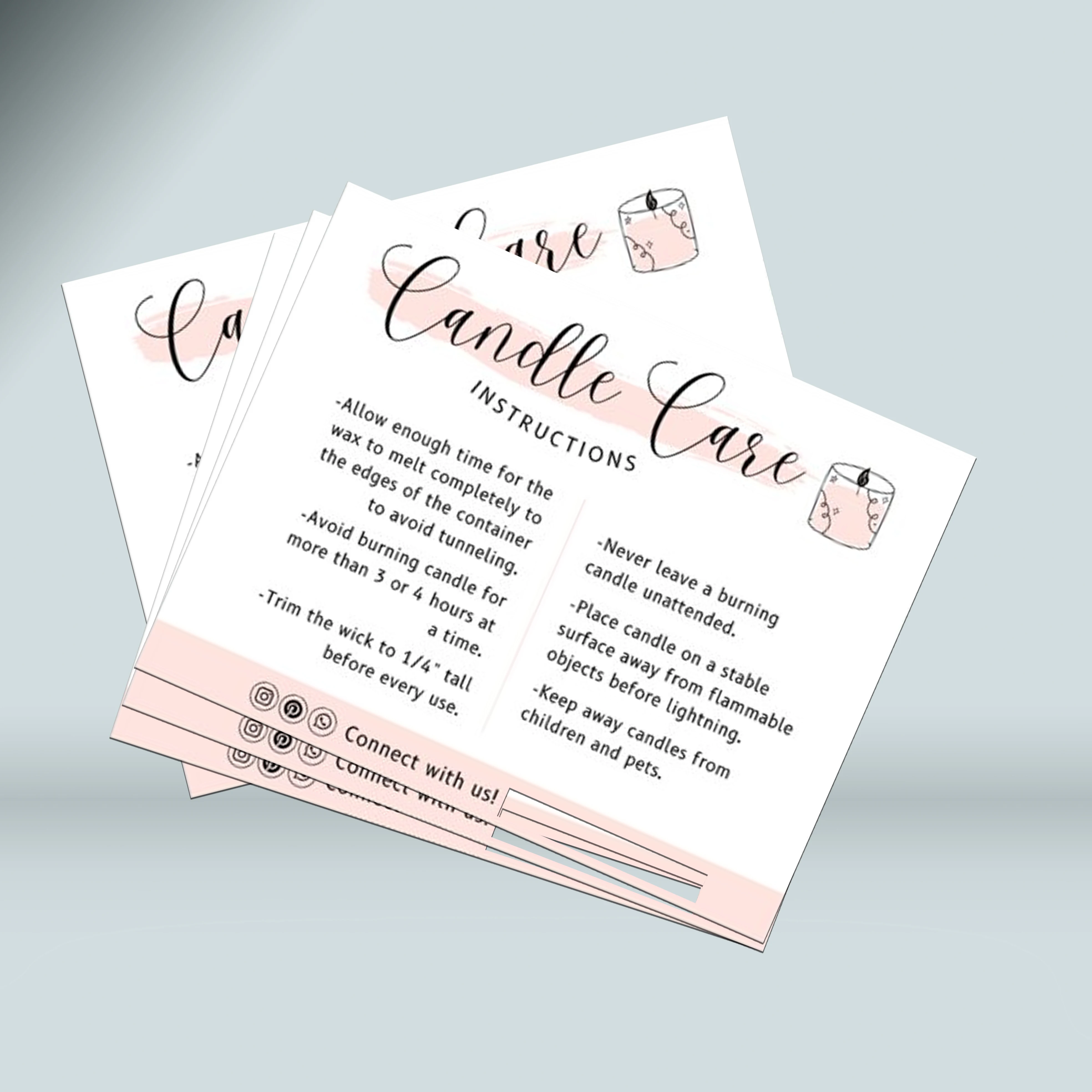 candle care card 2