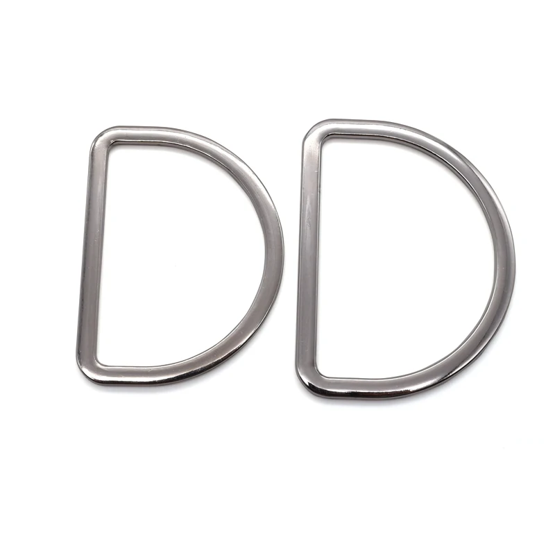 High quality metal ring iron 20MM-50MM metal round D ring buckle for leather accessories