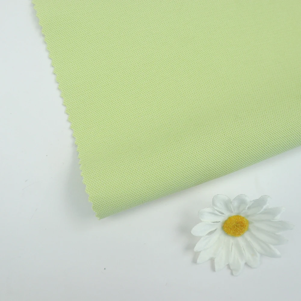 Factory Fabrics Price Wholesale custom fabric rolls TC  Polyester Cotton Pique Scuba fabric for sportswear polo shirts