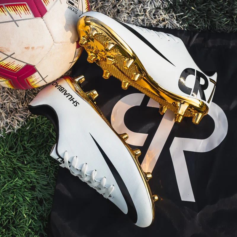 
Custom Made Men Football Boots High Ankle Soccer Shoe Women Soft Man Football Shoes Football Socks Cleats Training 