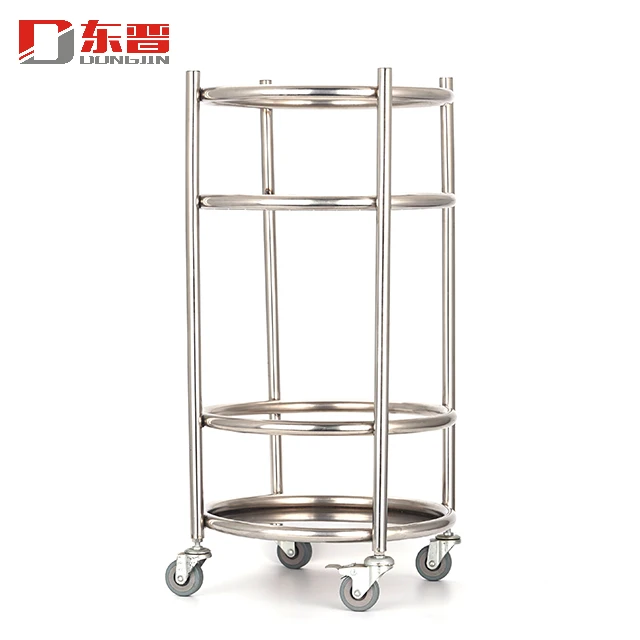 
Stainless Steel Quality Restaurant Bar Wine Serving Beverage Cart Trolleys Equipment 