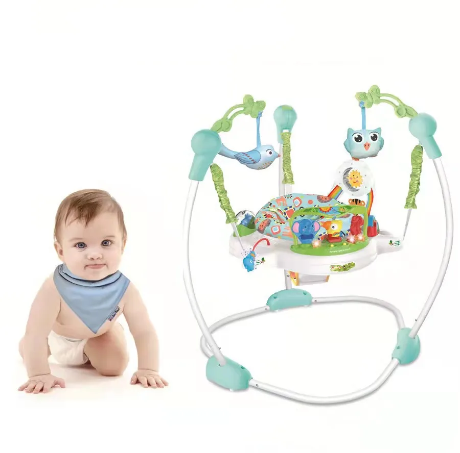 High quality bouncer rotatable music baby jump chair walker swing chair for baby