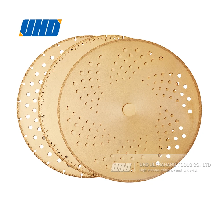180mm diamond hole saw blade vacuum brazed marble cutter blade for cutting steel