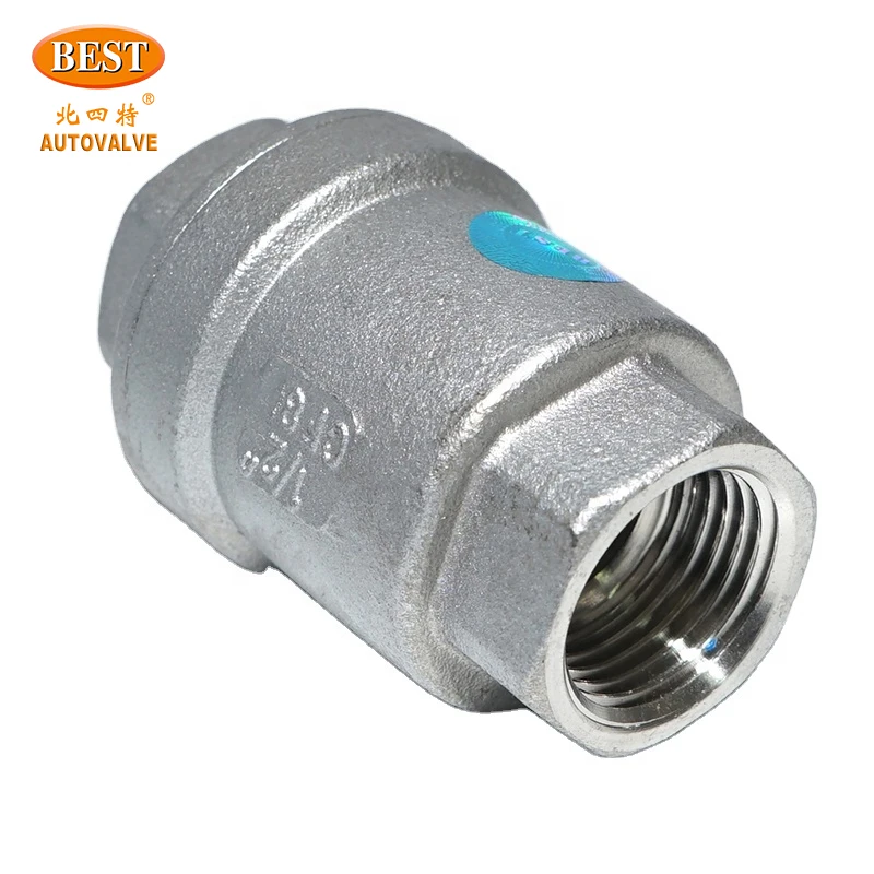 H12-B Stainless Steel Series Vertical Lift Thread Check Valve H12-T Brass H12-C Carbon Steel Manual Female Thread General CN;SHG
