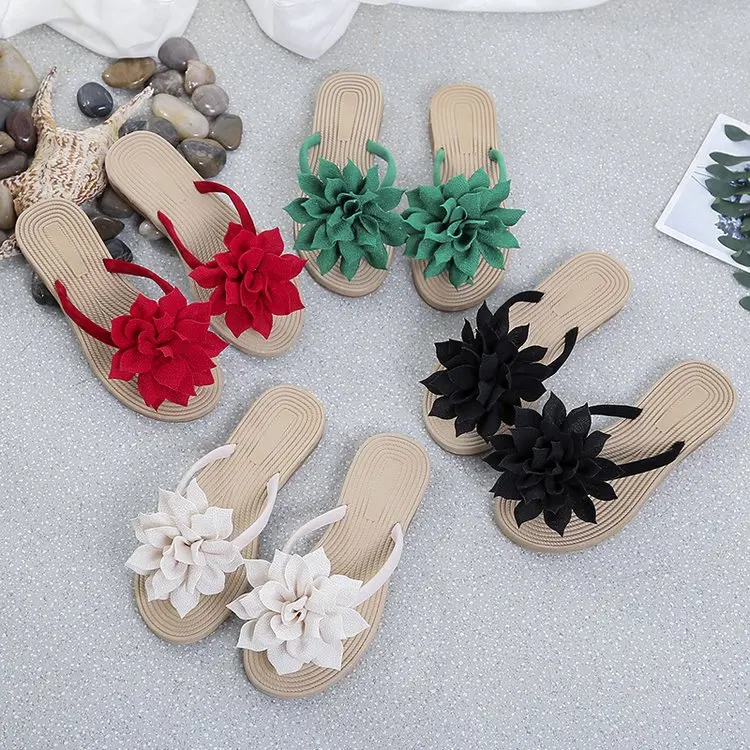 Summer Fashion Female Flat Bottomed Sandal Ladies Open Toe Beach Shoes Women Flip-flops Slippers