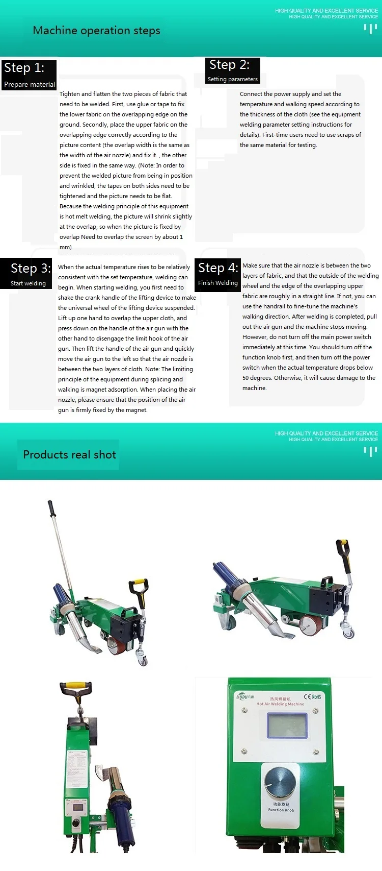Tina TOP4500A TOP4500B PVC Membrane TPO Welding Machine Robot for Waterproofing PVC Membrane Roofs Pool Liner and Tarpaulins