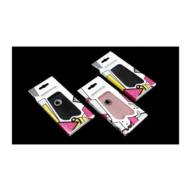 Custom Cell Mobile Phone Case Retail Packaging Folding Cardboard Box for Mobile Accessories