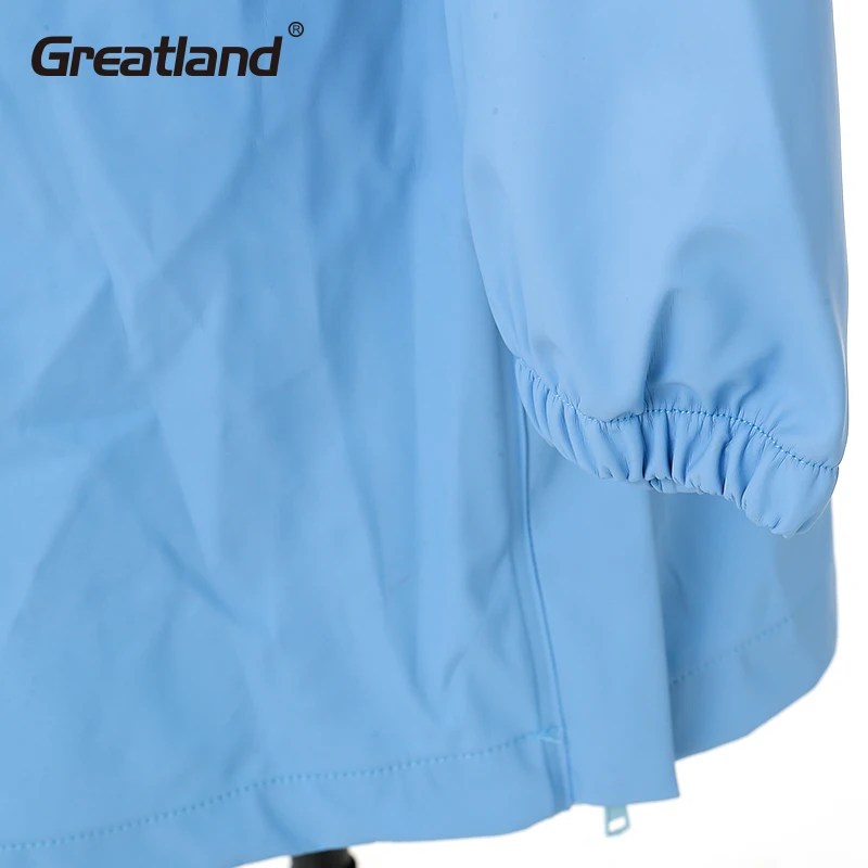 Wholesale Waterproof Breathable Adult Pu Jacket Raincoat Waterproof Rain Gear