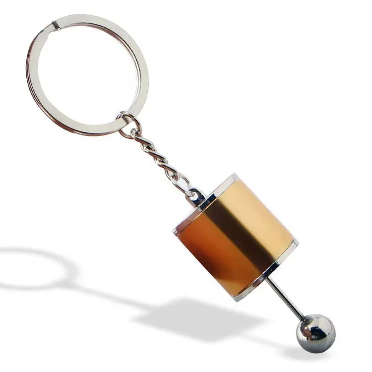 metal piston keychain Car Interior Accessories car portachiavi turbo gear hub pendant brake disc shock absorber keychain gift