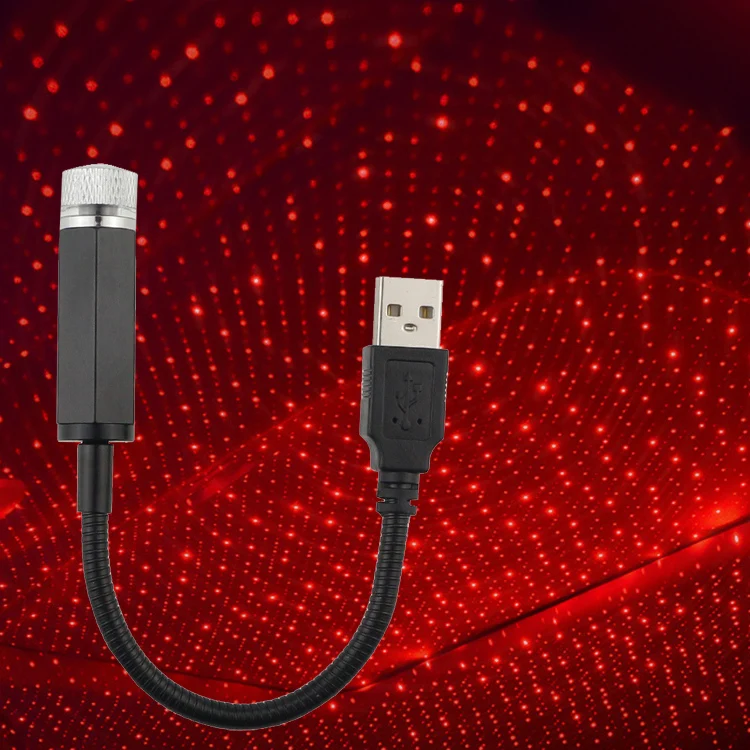  Автомобильный интерьер usb на крышу миниатюрный светодиодный Звездный лазерный светильник украшение комнаты звездное освещение автомобиля атмосферная