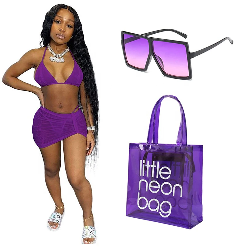 Fashion Tote Bags 2024 Custom Transparent Clear Jelly Bags Mini PVC Beach Bags Purses and Handbags For Women Luxury