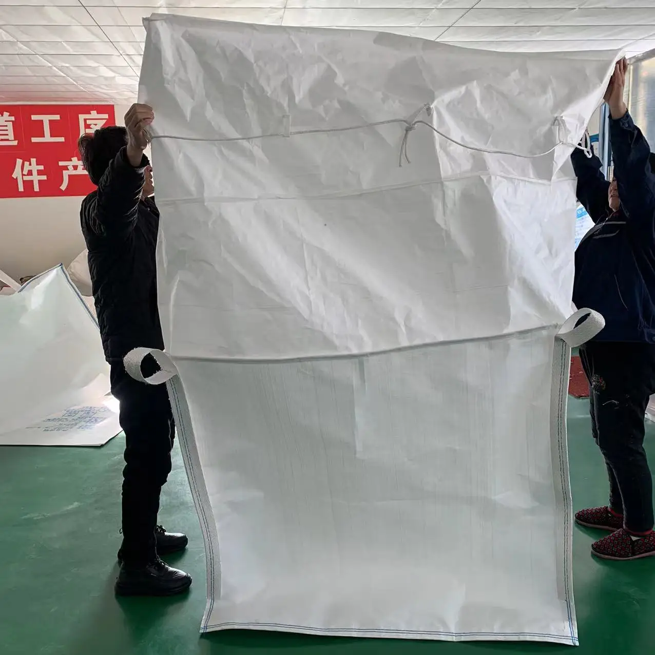 Hesheng 500kg 1000kg 1200kg 1500kg 2000kg 1 Ton 2 Tons Jumbo Bag Grain Seed Flour Salt Sugar Bean pp Big Bag