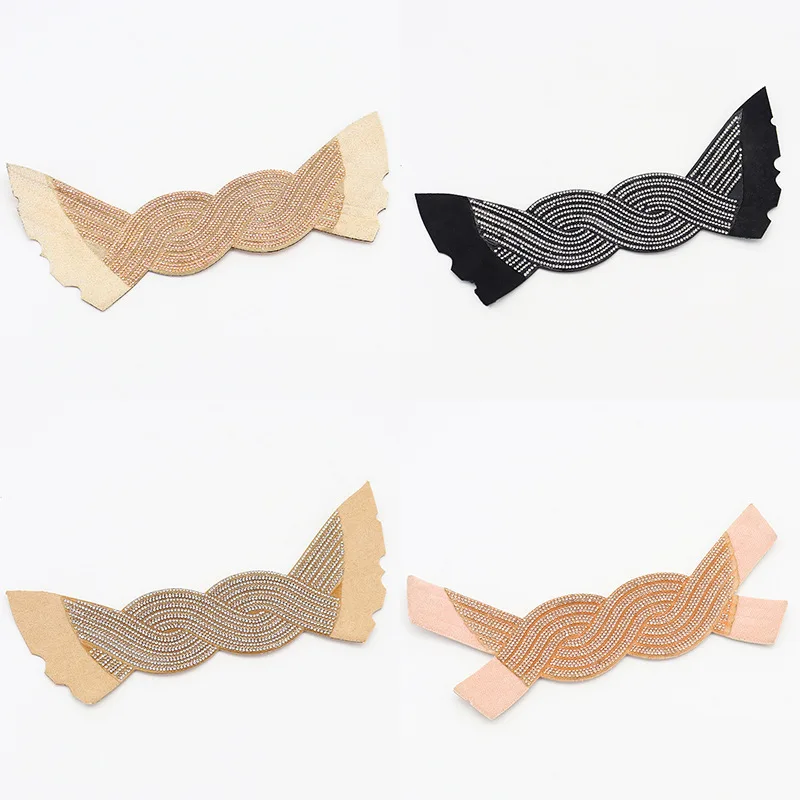 UP004 wholesale shoe uppers accessories charm sandal upper rhinestone sandal upper