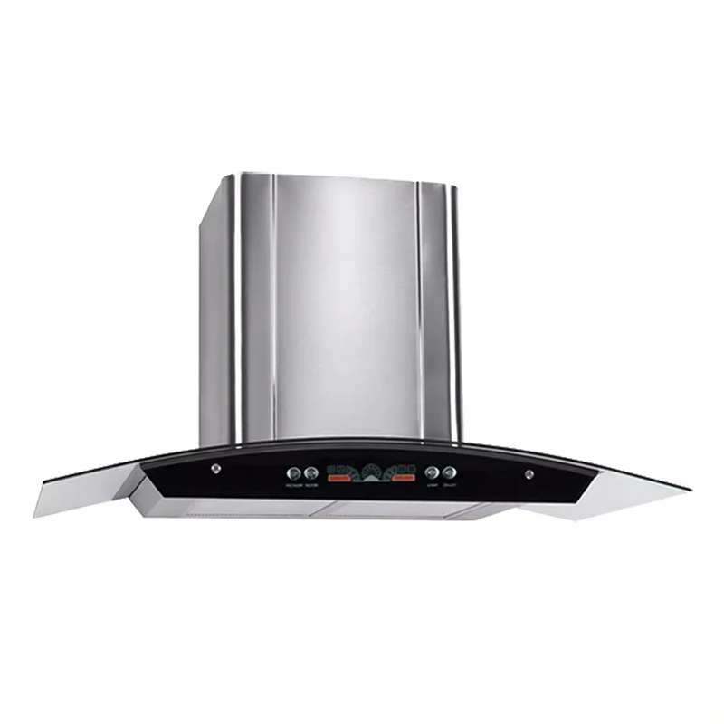 Huachu factory offer wall mounted nexstyle glass kitchen blower copper range hoods