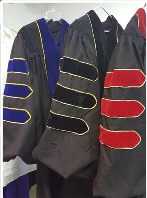 customized suit Doctoral Graduation Gown/PHD Gown/doctoral robe  plus size graduation gown