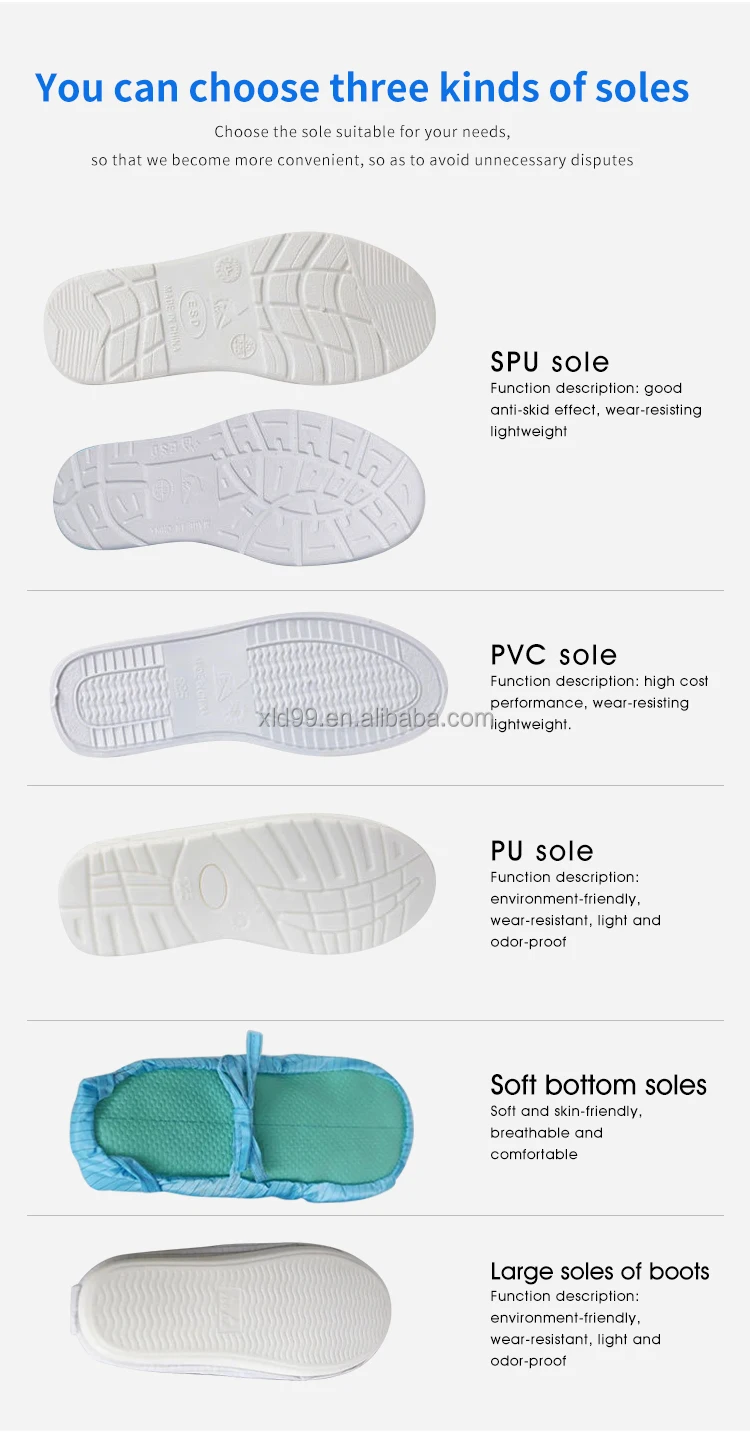 Good Quality ESD Safety Cleanroom Shoes Anti Static Shoes esd long work pvc pu autoclavable boots