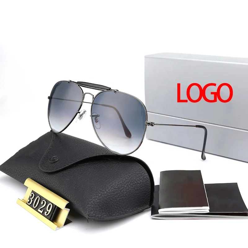 Classic Pilot Sunglasses Polarized 100% UV Blocking Gradient glass lens for Men Women Driving Sun glasses