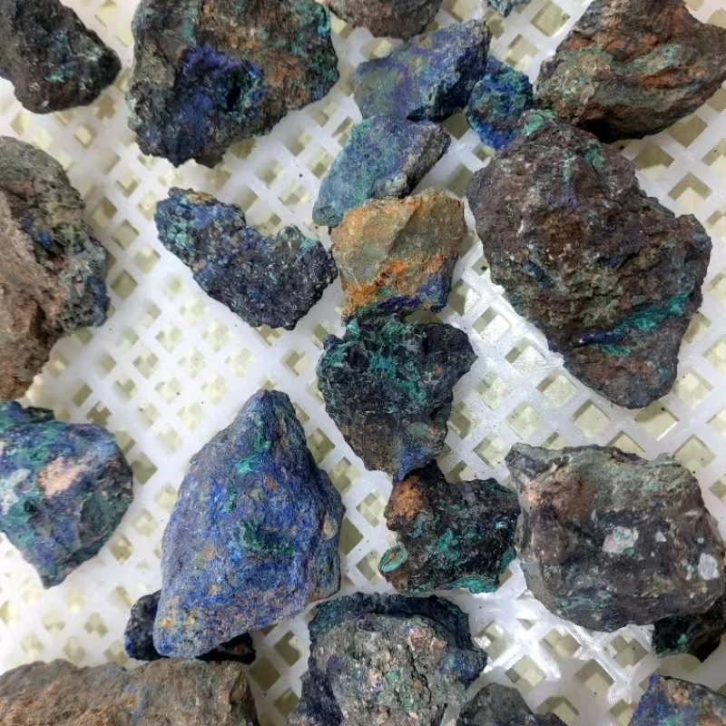 Special off  Raw Rock Crystal Stone  Azurite And Malachite Mineral Specimen  crude chessylite rough stone for sale