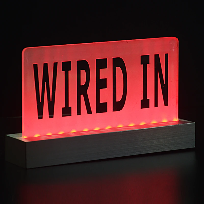 Neon Light Customization Holder Acrylic Custom Factory Made Laser Engraving Lighted Hotel Reserved Restaurant ubers led sign