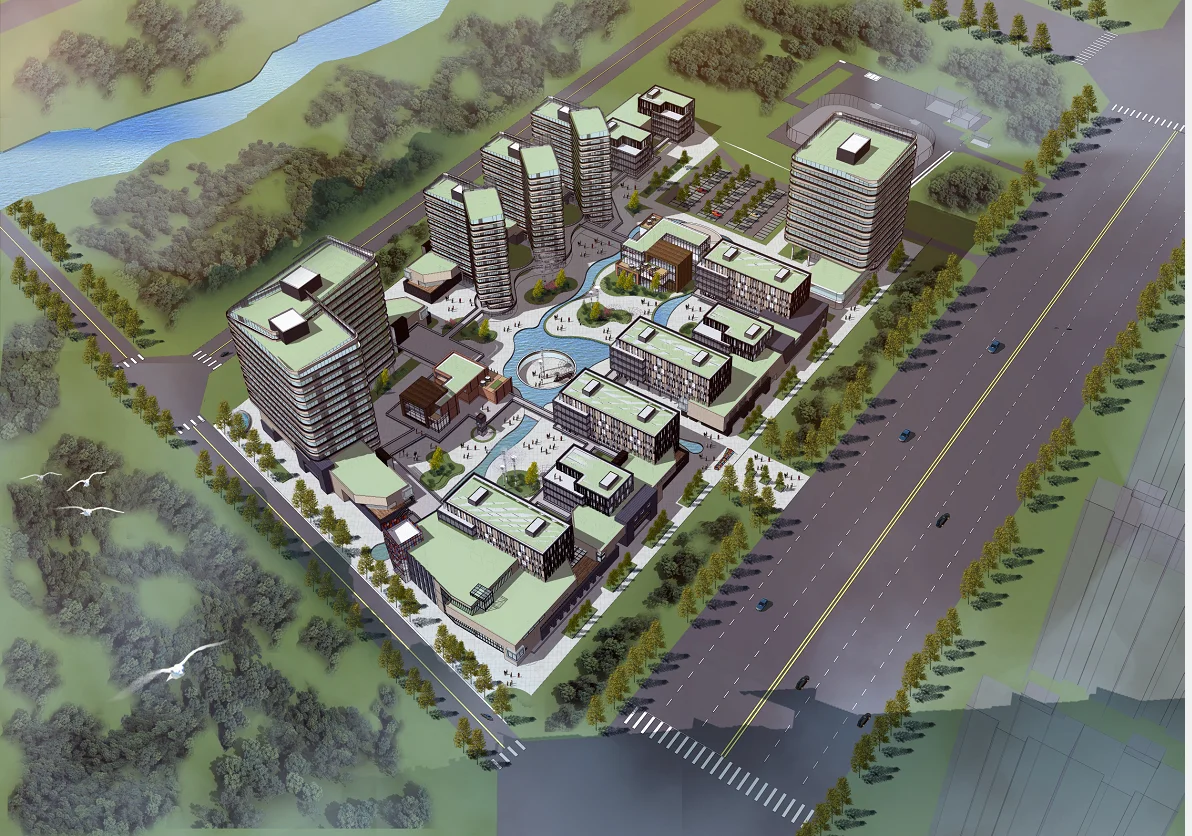 3d walkthrough building video for TOD design with SU model facede making and sounds also for interior design