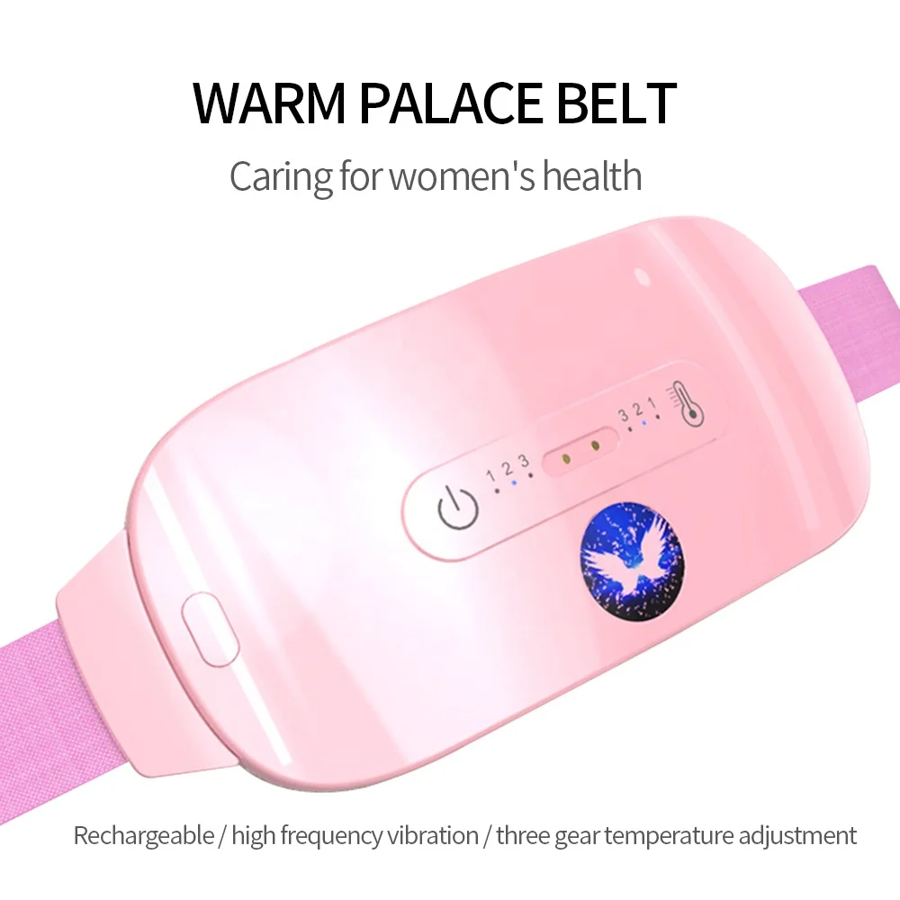 Warm Palace Belt Electric Heating Lady Uterus Menstrual Stomachache Waist Pain Hot Compress Massage