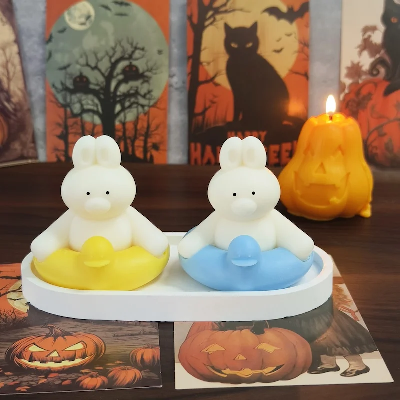 Thanksgiving Pumpkin Spice Soy Wax Candles Long-Burning Centerpieces for Dining Table decor Fall Scented Candle with Fragrance