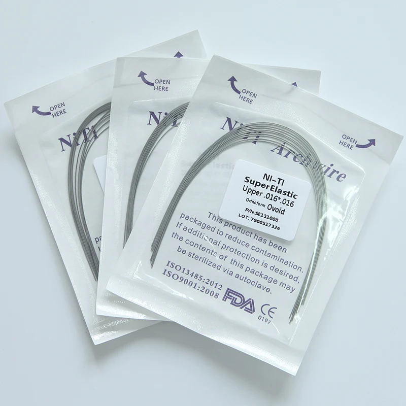 Супер эластичные Стоматологическая Ортодонтическая щеточка нити Ортодонтическая проволочная дуга 16X16 яйцевидной от SKYORTHO арки Ортодонтическая пластина