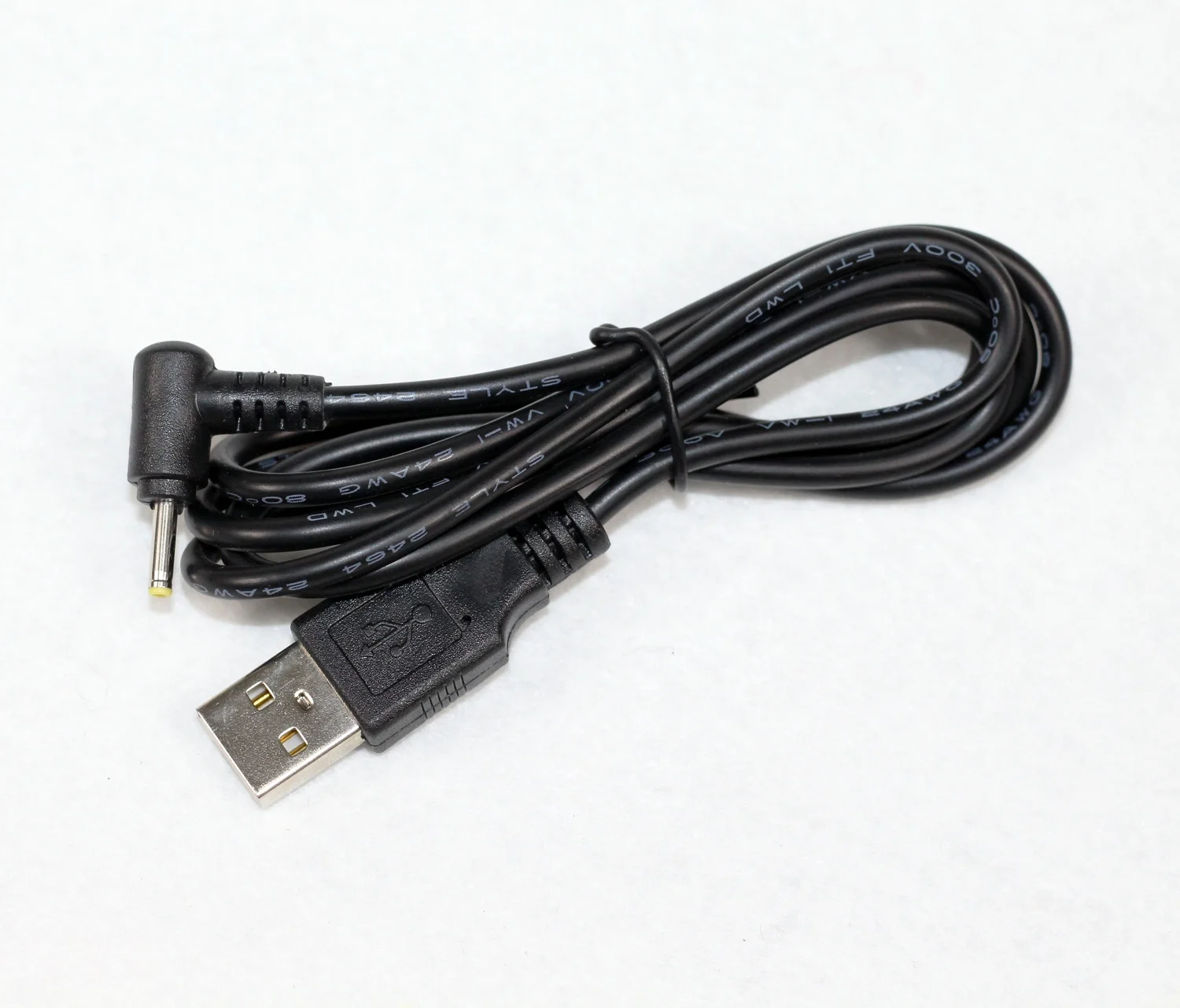 USB A Male к 2.5X0.7MM DC зарядный кабель из ПВХ