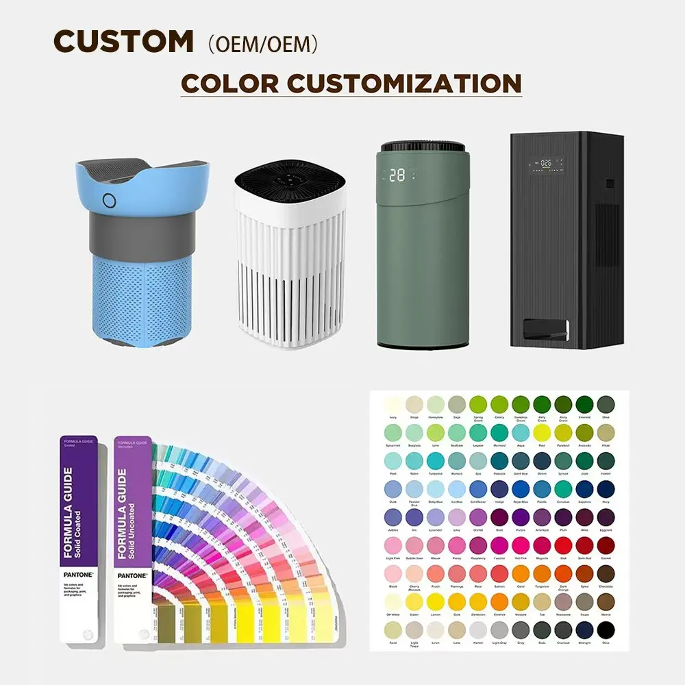 Portable 220V Household Electric Air Purifier New Design Mini Installation HEPA Filter Aromatherapy ROHS Certified Low EU/US EMC