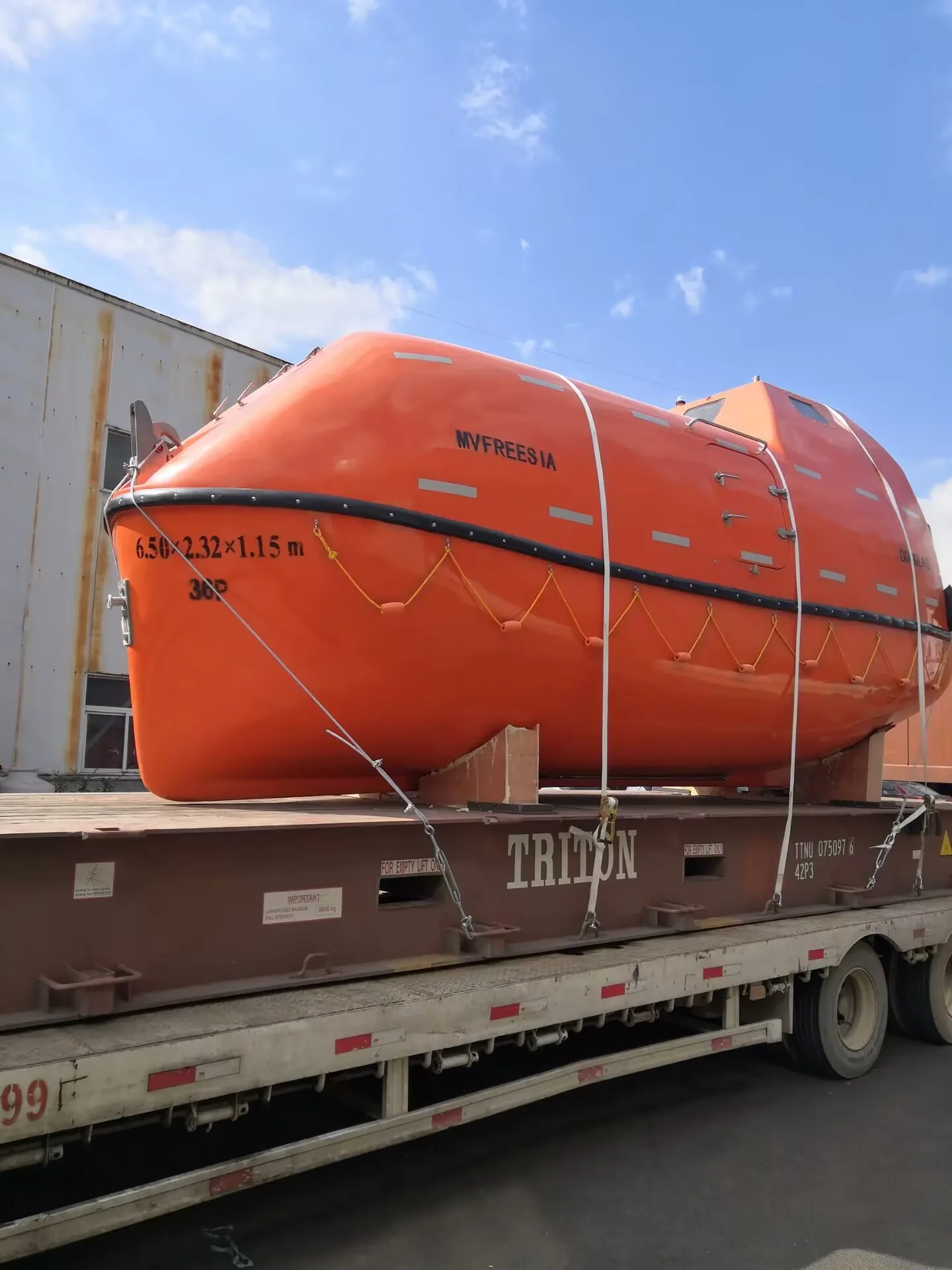 Судовой спасательный катер на 6 человек, Solas, одобрен F.R.P fast, 4 м