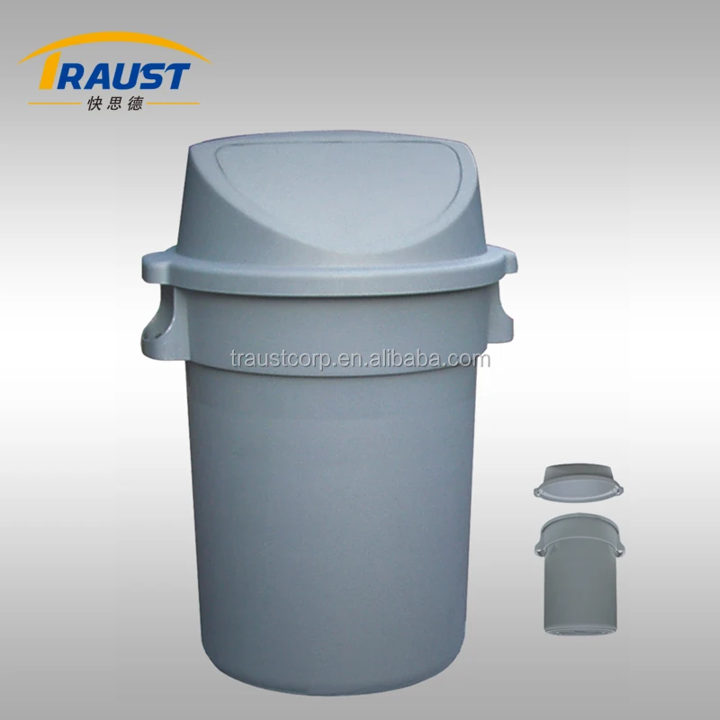 Пластиковые мусорное ведро/мусорное ведро для продажи с серый цвет