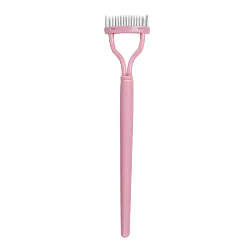 Wholesale Mascara Beauty Eyelash Comb Tools Foldable Easy Clean Eyelash Separator Comb Lash Definer with Foundation Comb
