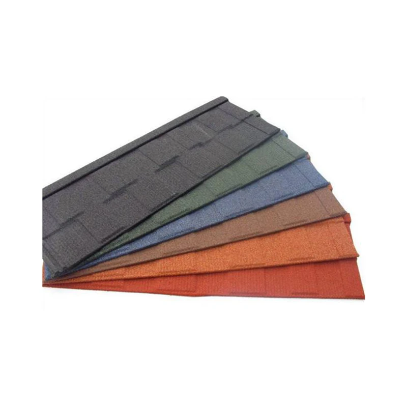 Roofing Materials Supplier Color Stone Coated Steel Roof Tiles Metal Roofing Tiles Shingle Types Use for House with Cheap Price