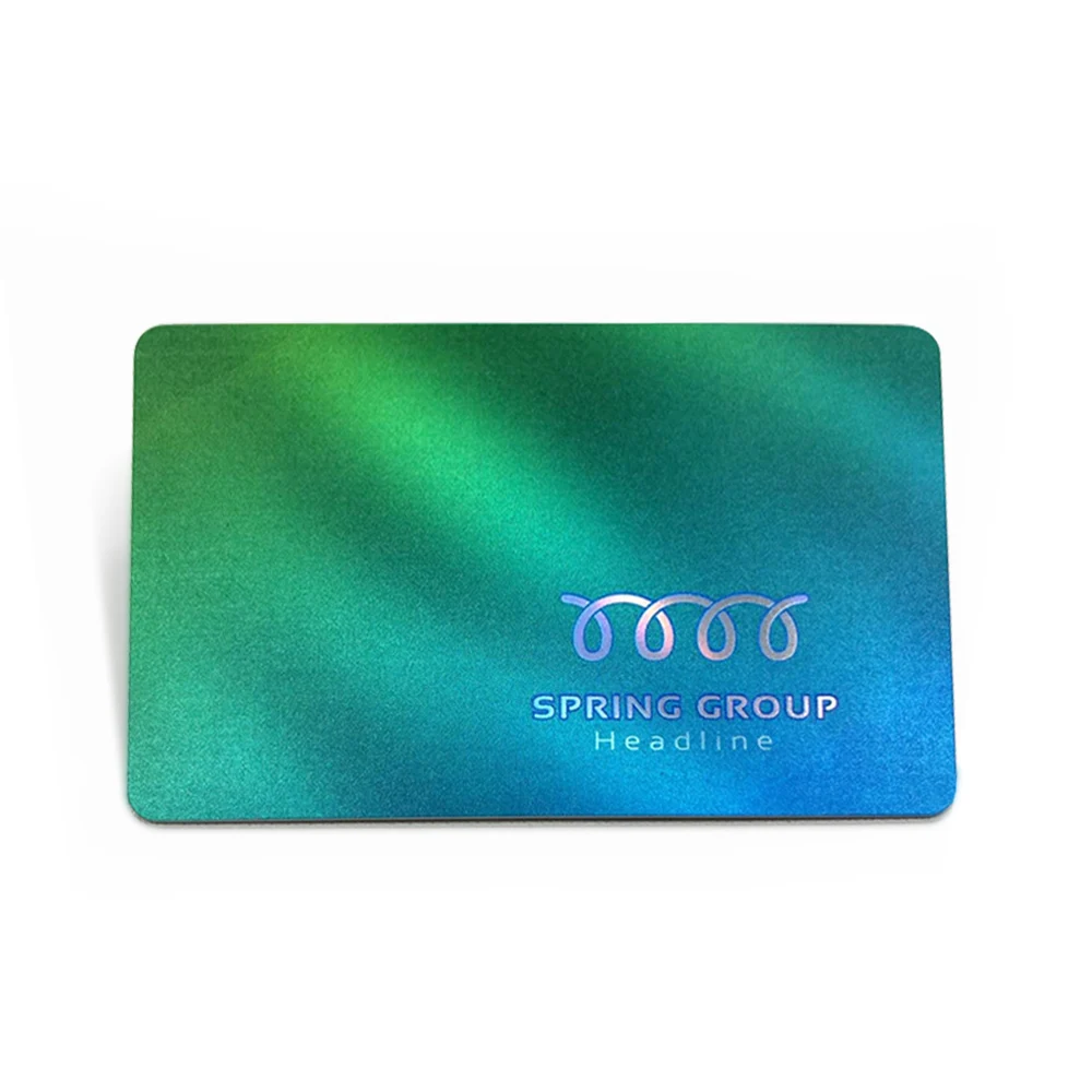 Custom embossed plastic business card with logo Gold stamping business card membership Card