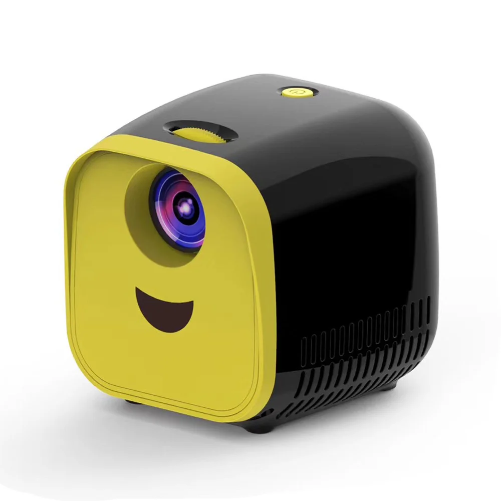 Lien L1 Home Family Multi-Funactional 1080P Pocket Portable Kids Presents Black Yellow Cheap Mini LED Projector