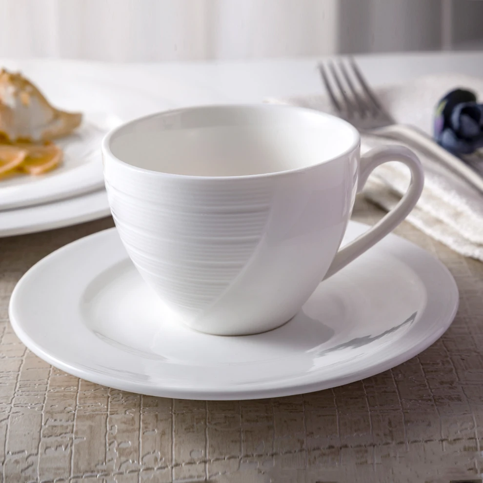 Unique Design Porcelain Banquet Dinnerware Wedding White Ceramic Dinner Set Cheap Stock Restaurant Tableware