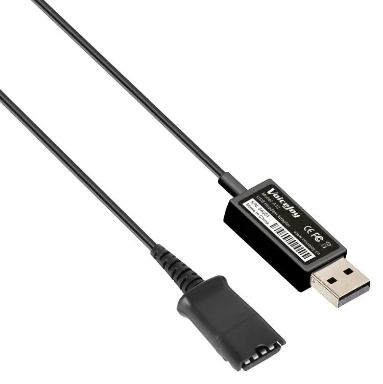 Plantronics USB to QD Quick Disconnect Cable Headset Softphones Adapter for Computer Laptop