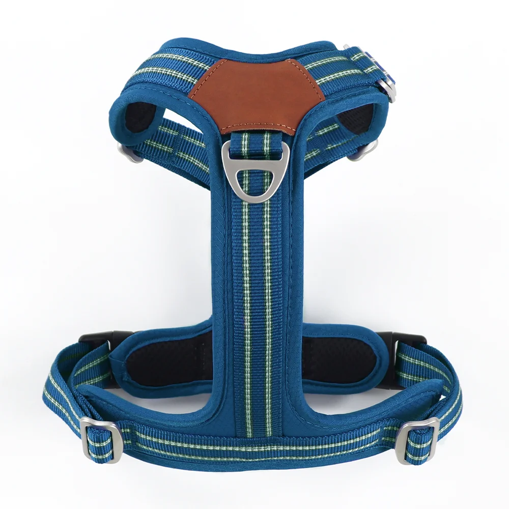 Custom Print Design Logo Personalized Neoprene No Pull Dog Harness Dog Vest Designer Luxury Pet Reflective Dog Harnesses