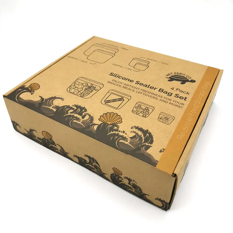 Flexo Printing Custom Logo Gift Boxes Cardboard Box Corrugated Packaging Boxes Kraft Paper Folding Carton Box