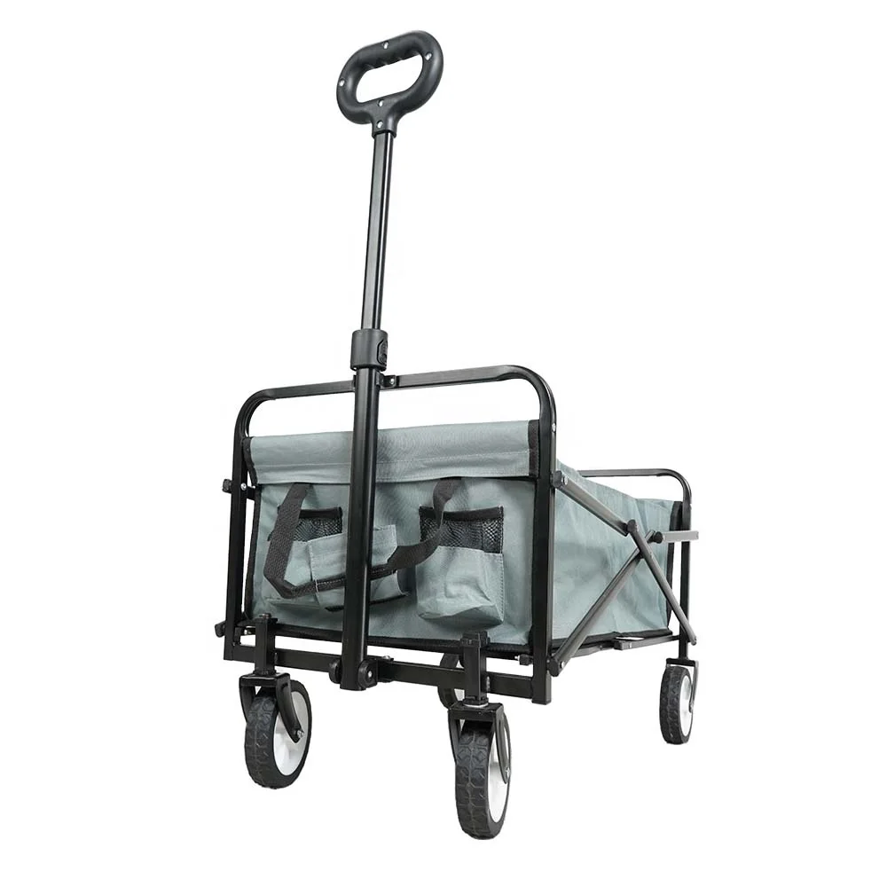 Foldable and lightweight hand trolley for carrying goods  handling outdoor trolley fold cart