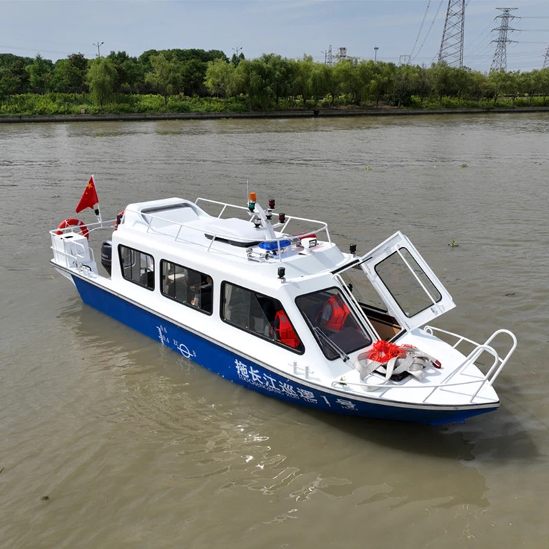 Boat Aluminium cabin yacht boat 20ft easy craft with pontoon Aluminum fishing boat for sale